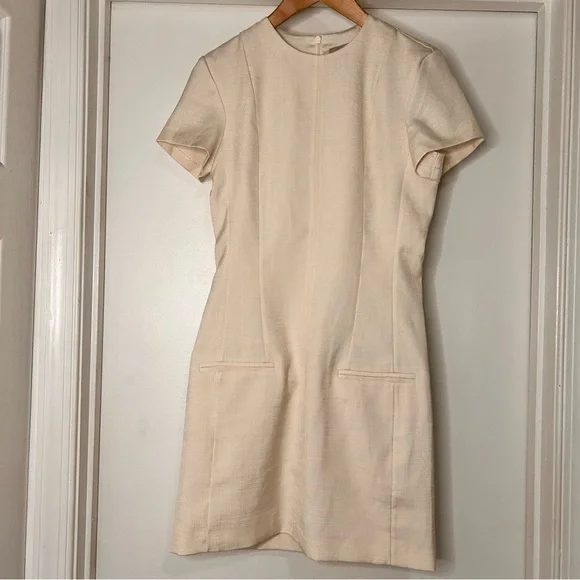 H&M Cream Mini Dress with Short Sleeves - Size XS - Picture 2 of 10